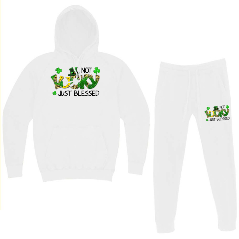 Not Lucky Just Blessed St Patricks Day Shamrock Hoodie & Jogger Set | Artistshot