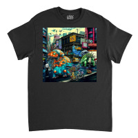 Cats Running In The City Classic T-shirt | Artistshot