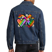 Pride Hearts Men Denim Jacket | Artistshot