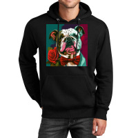 Cute Smiling Dog Wear A Bow Tie Unisex Hoodie | Artistshot