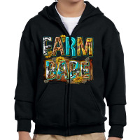 Western Farm Babe Youth Zipper Hoodie | Artistshot