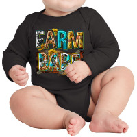 Western Farm Babe Long Sleeve Baby Bodysuit | Artistshot