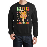 Hippie Halloween Shirt Retro Halloween Crewneck Sweatshirt | Artistshot