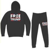 Free Trump Free Donald Trump Republican Support Hoodie & Jogger Set | Artistshot