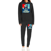 Free Trump Free Donald Trump Republican Supporter Hoodie & Jogger Set | Artistshot