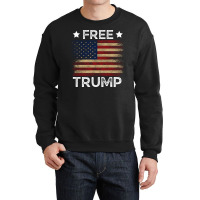 Free Trump Free Donald Trump Republican Support Crewneck Sweatshirt | Artistshot