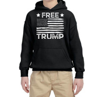 Free Trump Free Donald Trump Republican Support Youth Hoodie | Artistshot