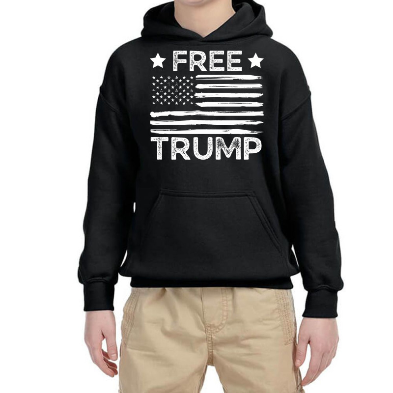 Free Trump Free Donald Trump Republican Support Youth Hoodie | Artistshot