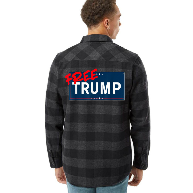 Free Trump Free Donald Trump Republican Support Flannel Shirt | Artistshot