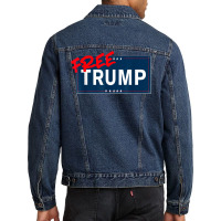 Free Trump Free Donald Trump Republican Support Men Denim Jacket | Artistshot