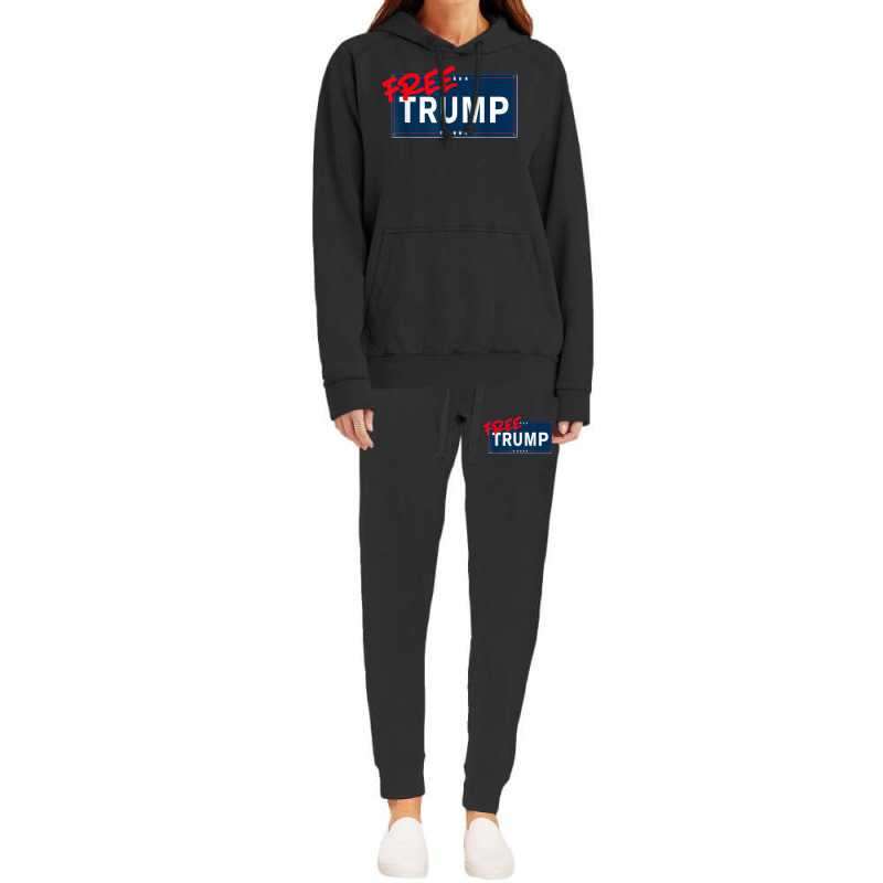 Free Trump Free Donald Trump Republican Support Hoodie & Jogger Set | Artistshot