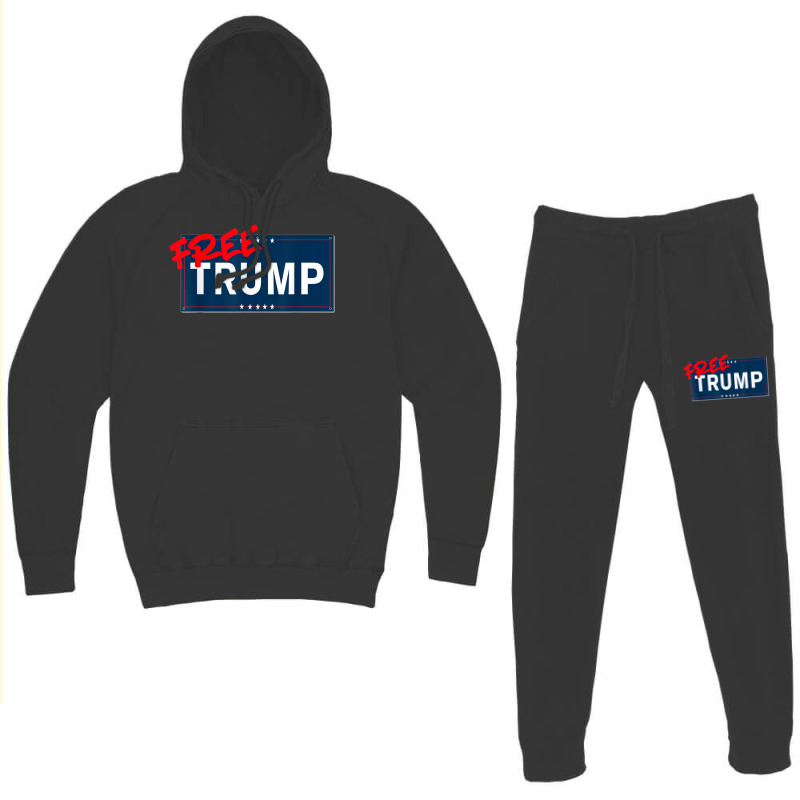 Free Trump Free Donald Trump Republican Support Hoodie & Jogger Set | Artistshot