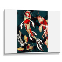 Metallic Koi Metal Print Horizontal | Artistshot