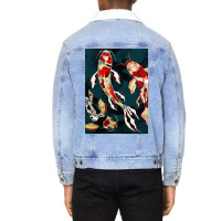 Metallic Koi Unisex Sherpa-lined Denim Jacket | Artistshot