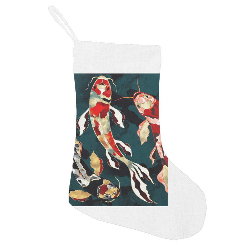 Metallic Koi Holiday Stocking | Artistshot