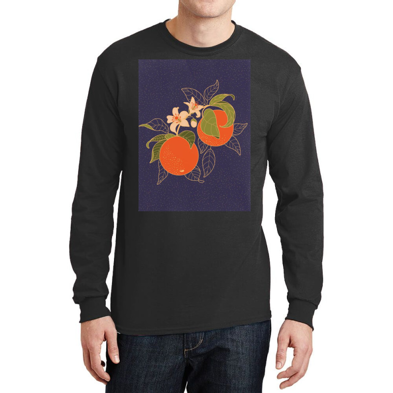 Orange Branch Long Sleeve Shirts | Artistshot