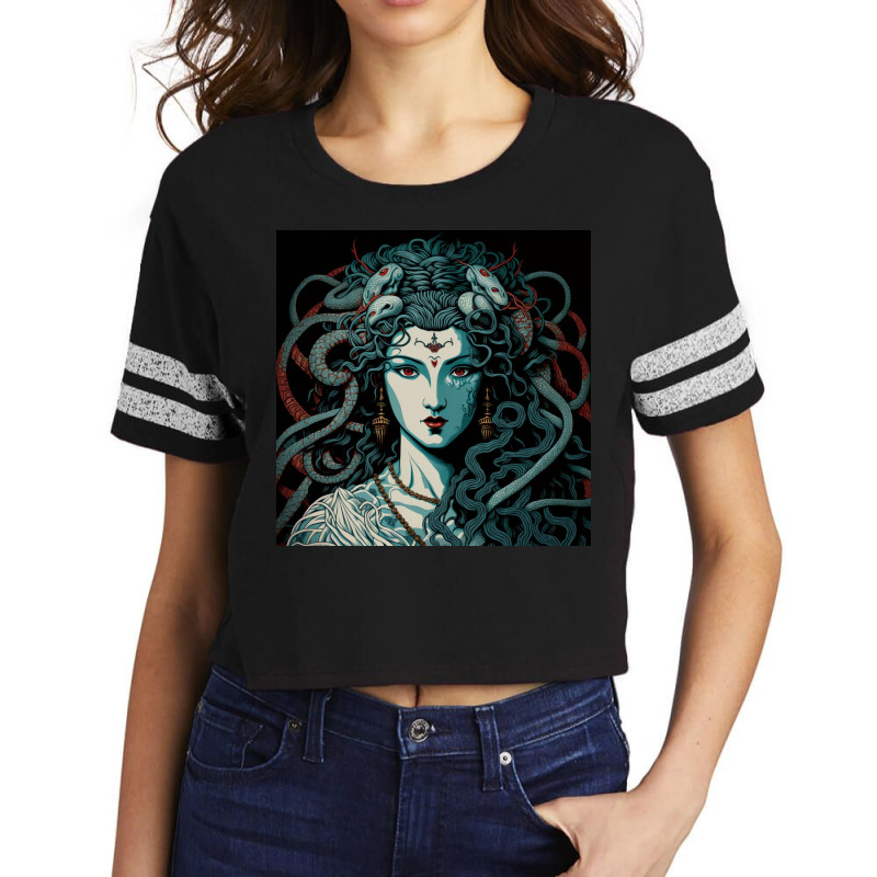 Potrait Pop Surrealism Girl Scorecard Crop Tee by Haven Treasures | Artistshot