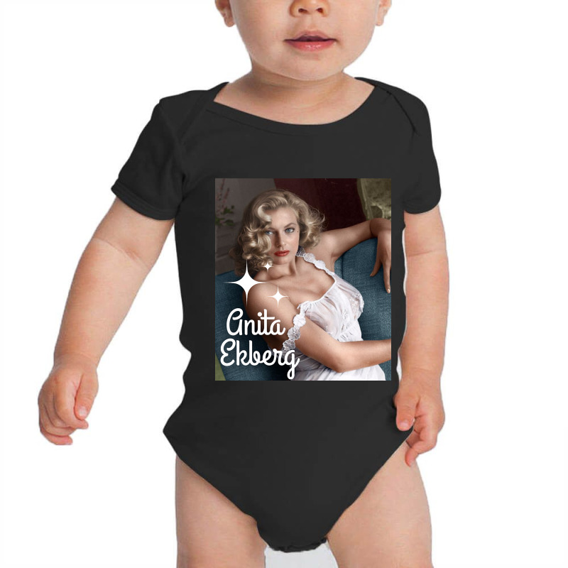 Anita Ekberg Baby Bodysuit by ROBERT BRIDGES | Artistshot