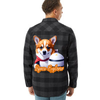 Corgi Astronaut Flannel Shirt | Artistshot