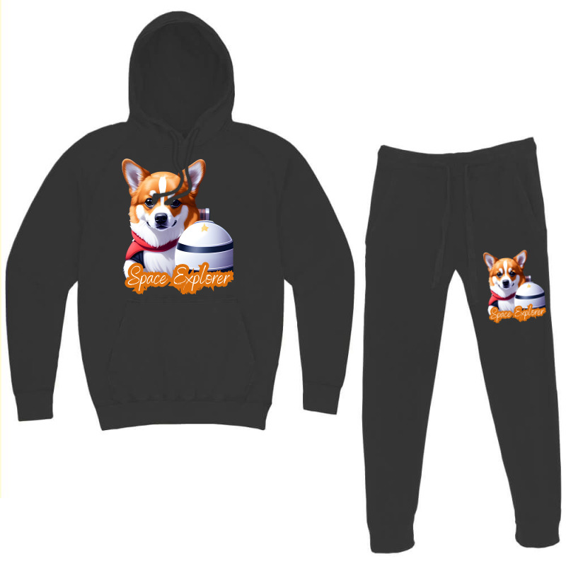 Corgi Astronaut Hoodie & Jogger Set | Artistshot