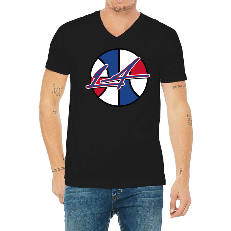 La Basketball Signature1 V-Neck Tee by ancapdowask | Artistshot