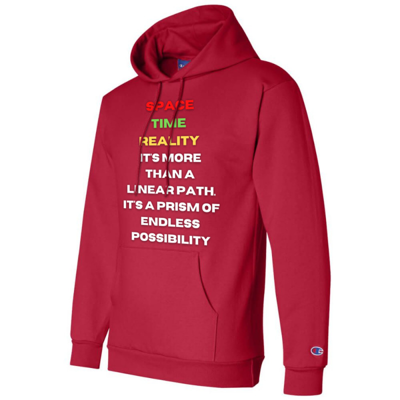 Space Time Realityperfect Gift Champion Hoodie by ouadiecaitoq | Artistshot