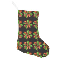 St. Patrick's Day Clover With Basketball Holiday Stocking | Artistshot