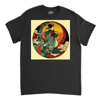 Woman Dancing In Ocean Classic T-shirt | Artistshot