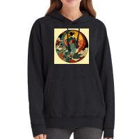 Woman Dancing In Ocean Vintage Hoodie | Artistshot