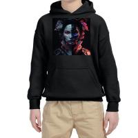 Two Faced Girl Youth Hoodie | Artistshot