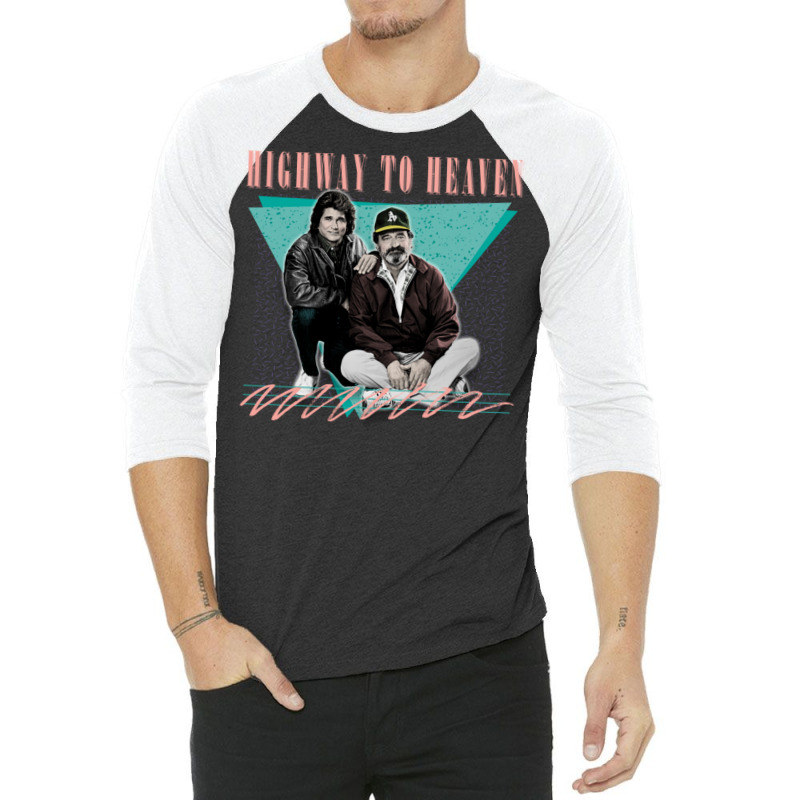 Highway To Heaven  Retro 80s Fan Design 3/4 Sleeve Shirt | Artistshot