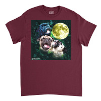 Howl At The Moon Pug Truck Stop Tee Classic T-shirt | Artistshot