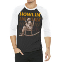 Howlin' Wolf Soul Man Rockin' Chair Fanart 3/4 Sleeve Shirt | Artistshot