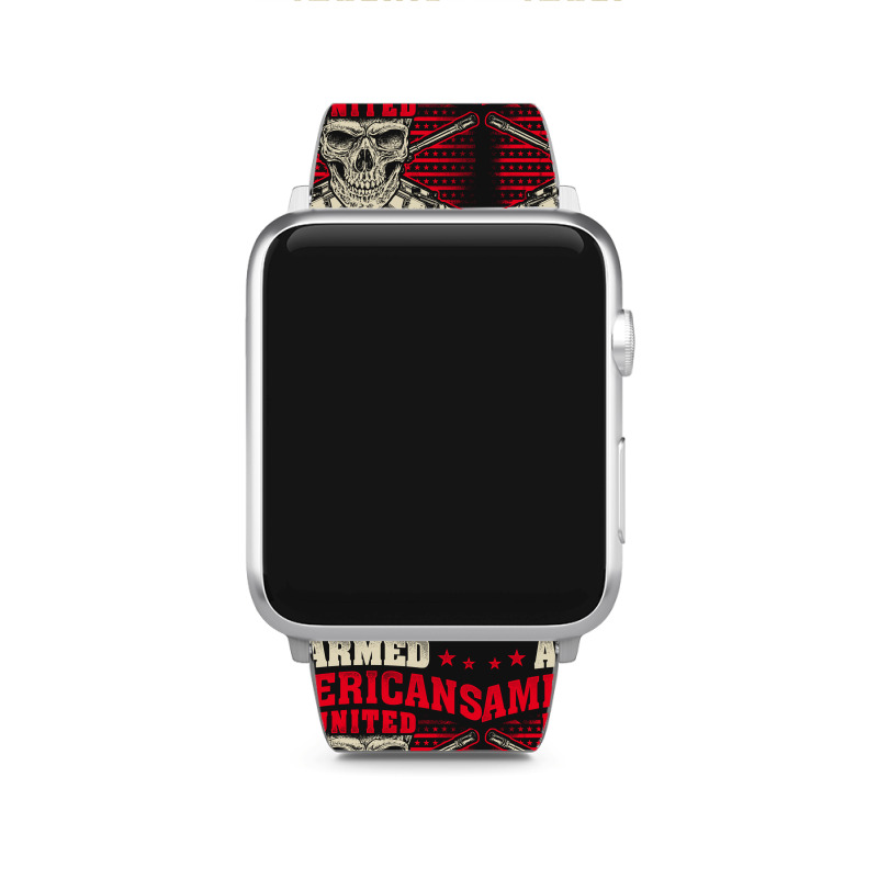 Armed Americans United Against Terrorism Patriot Against Terrorism Apple Watch Band | Artistshot