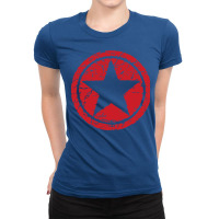 Red Star (distressed) Ladies Fitted T-shirt | Artistshot