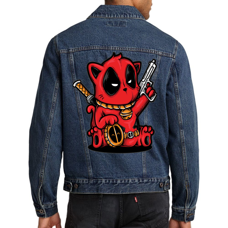 Kittypool Catpool Men Denim Jacket by fattytanyahy | Artistshot