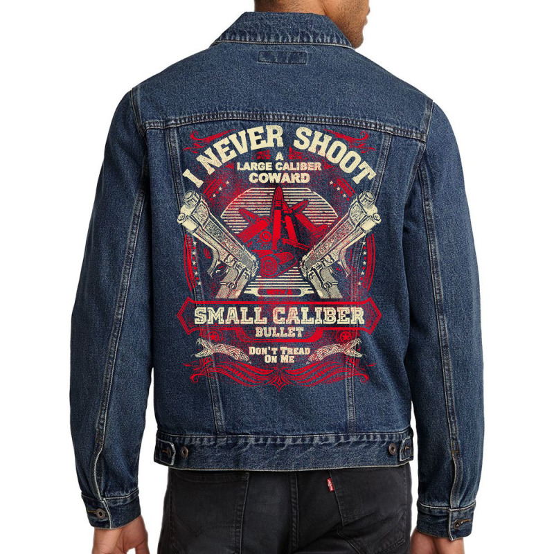 Gun Control I Never Shoot Men Denim Jacket | Artistshot