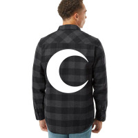 Moon Knight   Classic Symbol   White Clean Flannel Shirt | Artistshot