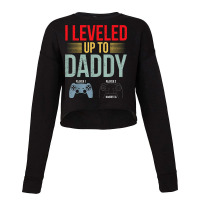 1st Time Dad Est 2022 New First Fathers Gaming Dad Cropped Sweater | Artistshot