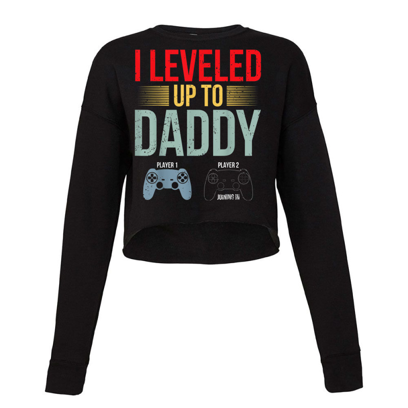 1st Time Dad Est 2022 New First Fathers Gaming Dad Cropped Sweater by Alexis_Mosley | Artistshot