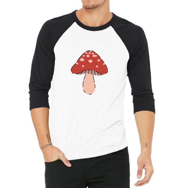 Cute Mushroom Design 3/4 Sleeve Shirt by dariia91 | Artistshot