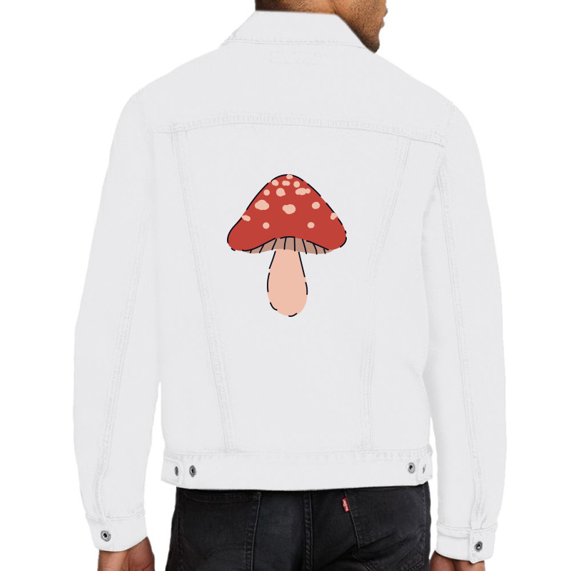 Cute Mushroom Design Men Denim Jacket by dariia91 | Artistshot