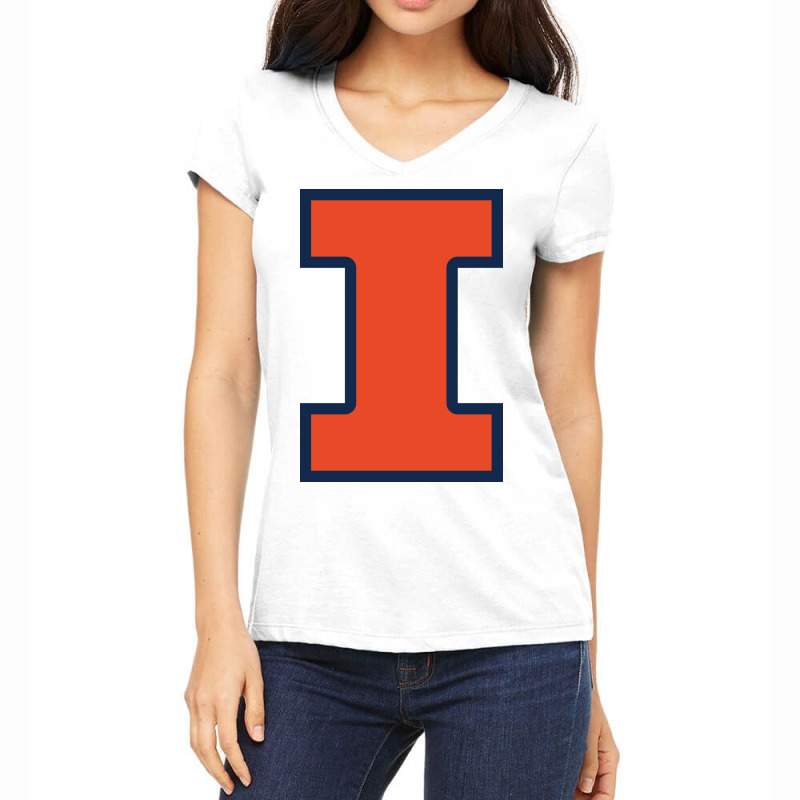 Illinois Fighting Illini, Merch Women's V-Neck T-Shirt by asherparker987 | Artistshot