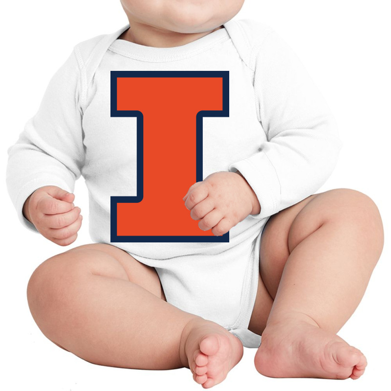 Illinois Fighting Illini, Merch Long Sleeve Baby Bodysuit by asherparker987 | Artistshot