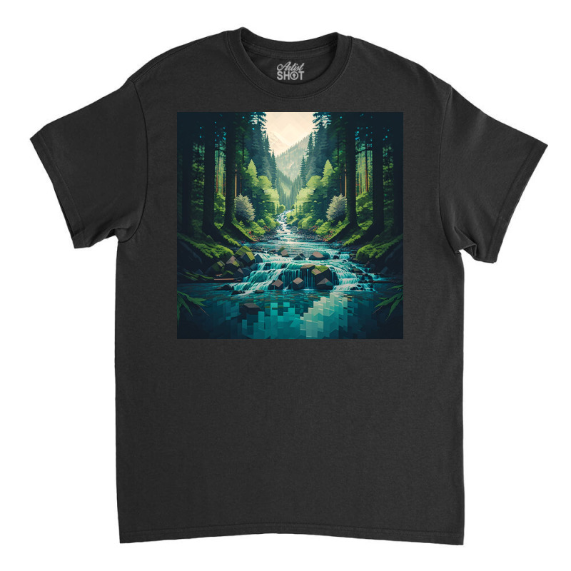 Image Of A River Classic T-shirt by TheDol | Artistshot