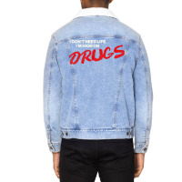 I Don't Need Life, I'm High On Drugs1 Unisex Sherpa-lined Denim Jacket | Artistshot