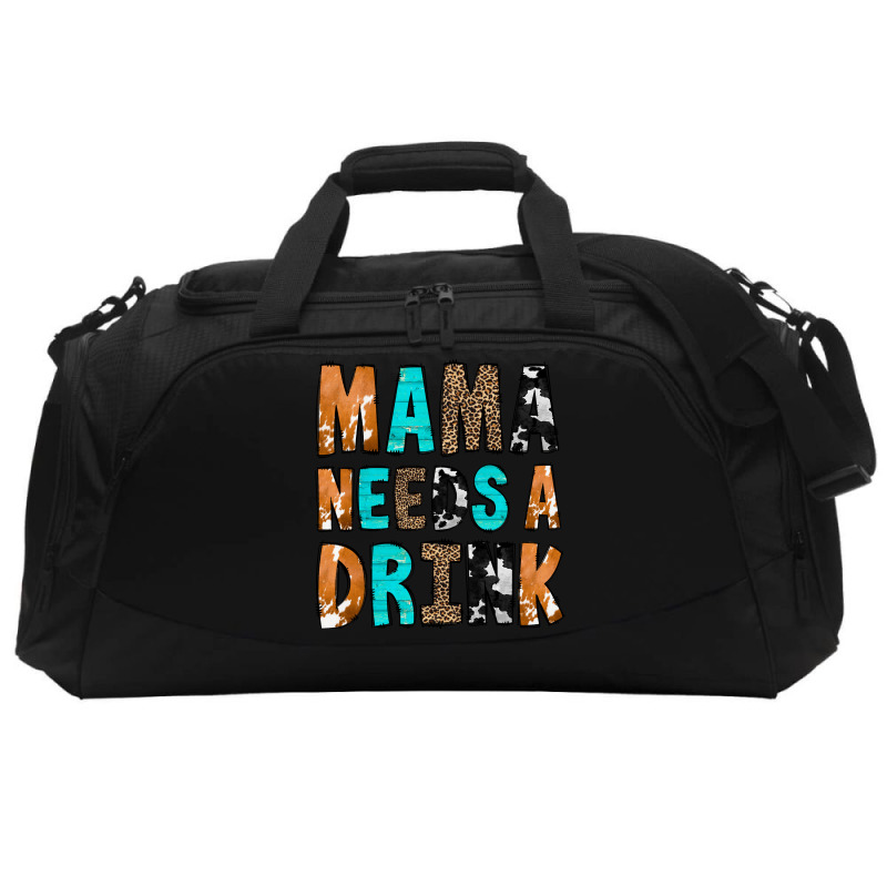 Mama Needs A Drink Active Duffel | Artistshot