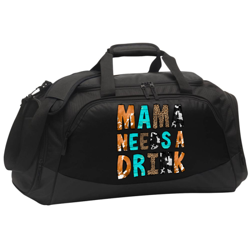 Mama Needs A Drink Active Duffel | Artistshot