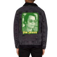 Jim Jones  Retro Style Cult Leader Design Unisex Sherpa-lined Denim Jacket | Artistshot