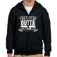 Straight Outta The Penalty Box T-shirt Ice Hockey Player Youth Zipper Hoodie | Artistshot